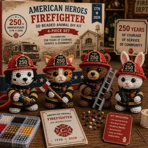 DIY Hero Firefighter Series 4-Piece Set