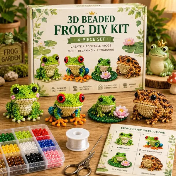 DIY Frog Series 4-Piece Set