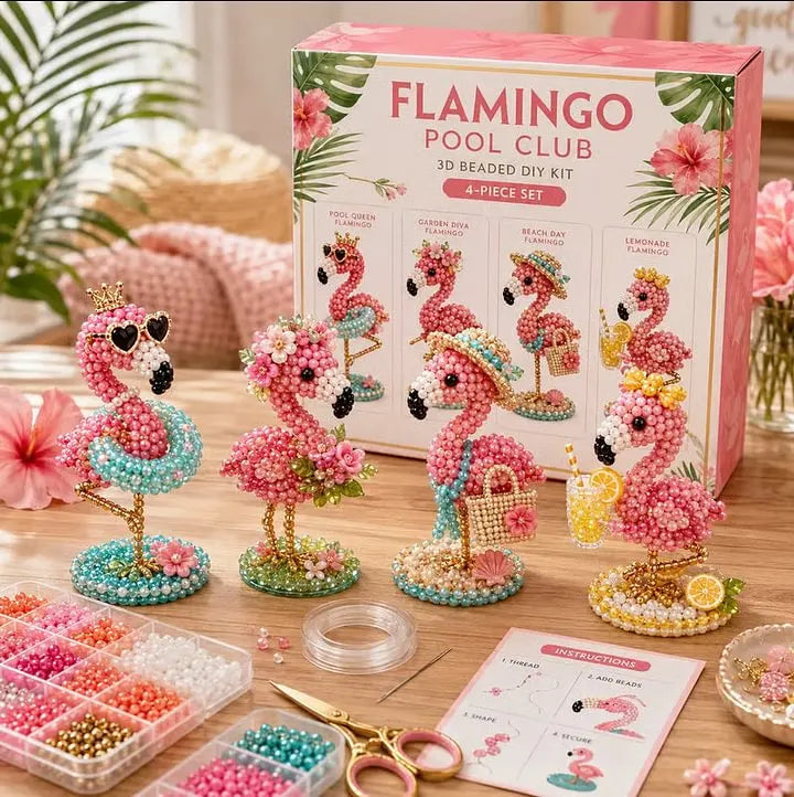 DIY Flamingo Series 4-Piece Set