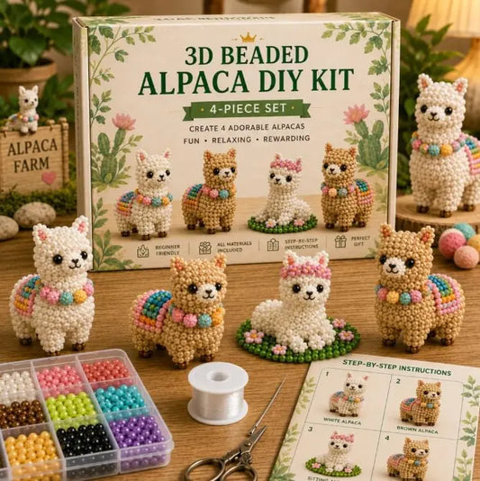 DIY Alpaca Series 4-Piece Bedding Set